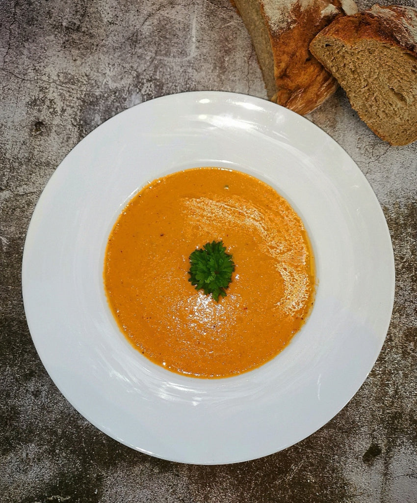 Soupe tomates au curcuma et épices - Recette par Chef Papounet